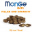 Monge Gift Filled And Crunchy Dental Cat - дентални лакомства за котки, без зърнени култури, със заешко и мента 60 гр